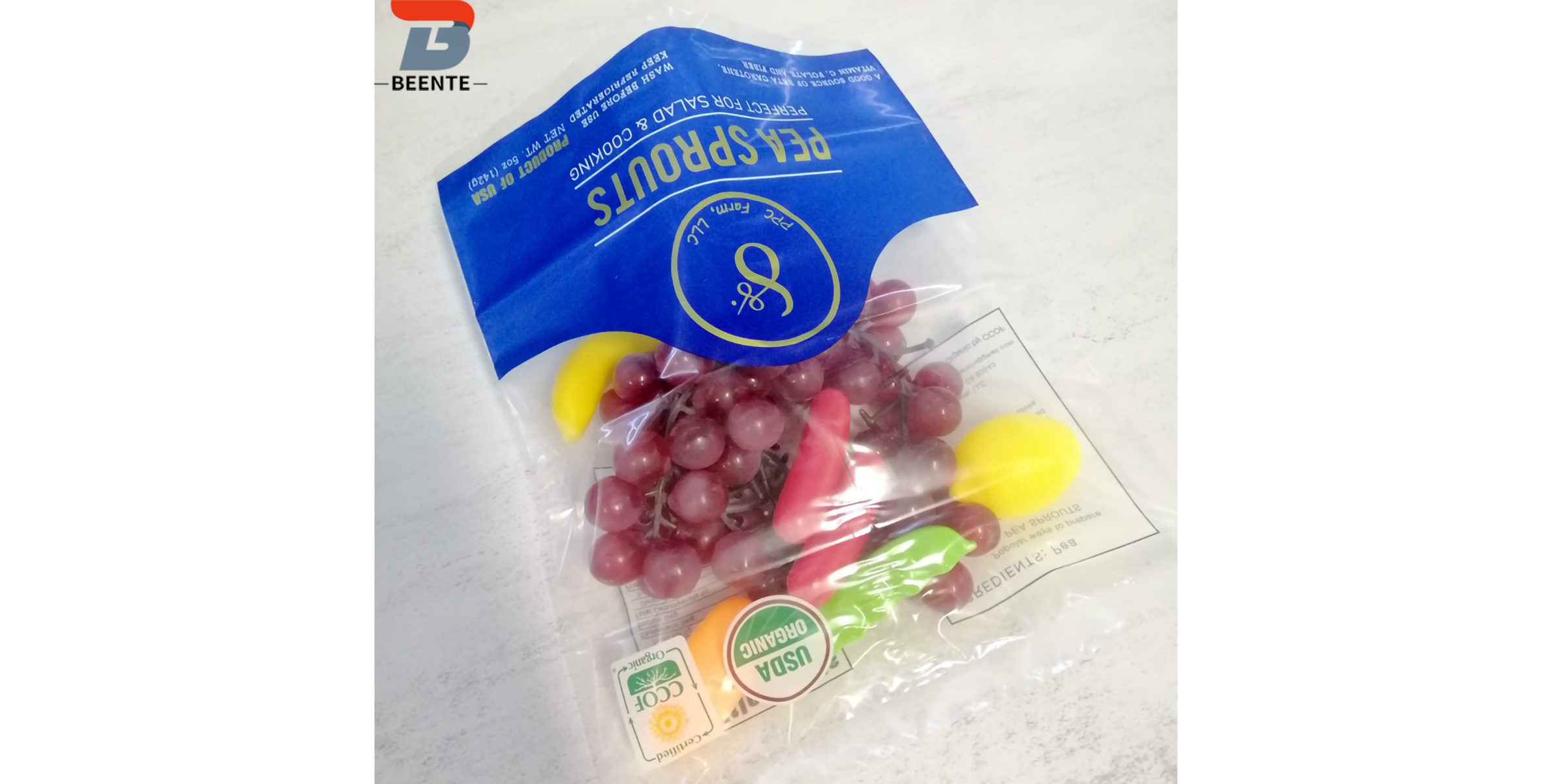 Il modello sulla confezione della frutta è molto utile