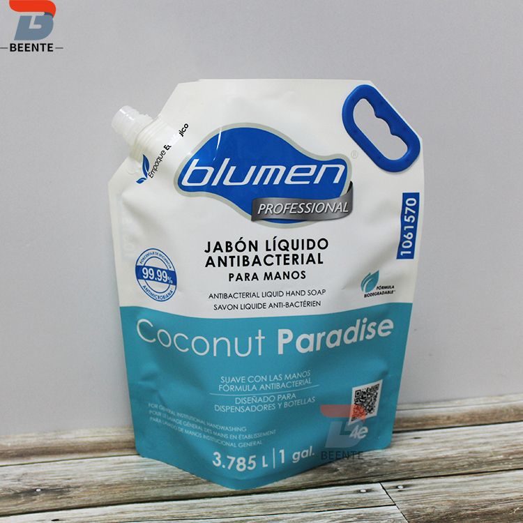 Sacchetto di alluminio liquido detersivo per bucato con beccuccio